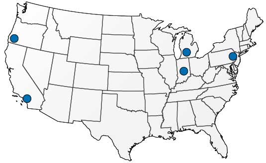 Polytek Development Corp. Locations